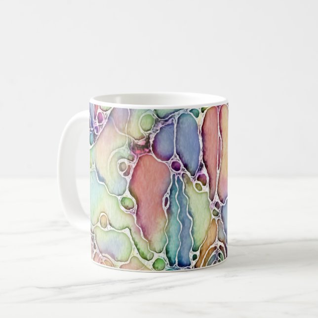 Ways Of Life - Neurographic Art Pattern 1 Coffee Mug (Front Left)