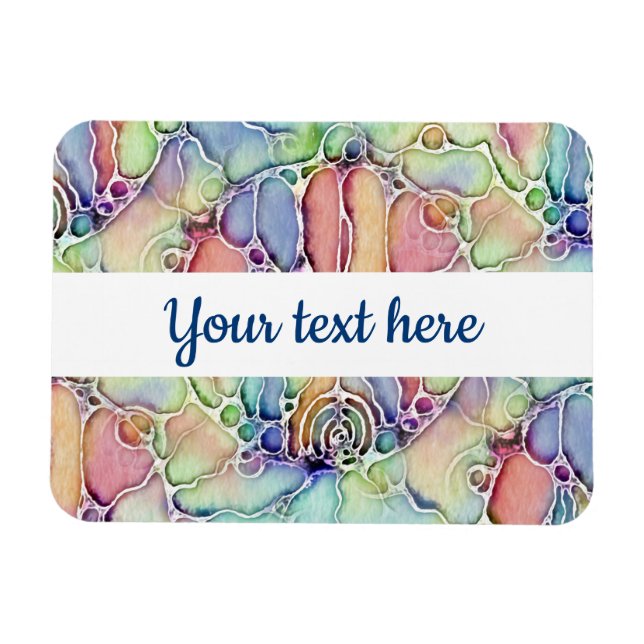 Ways Of Life - Neurographic Art Pattern 1 Magnet (Horizontal)