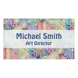 Ways Of Life - Neurographic Art Pattern 1 Name Tag