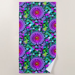 Ways Of Life - Neurographic Art Pattern 2 Beach Towel
