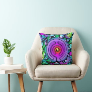 Ways Of Life - Neurographic Art Pattern 2 Cushion