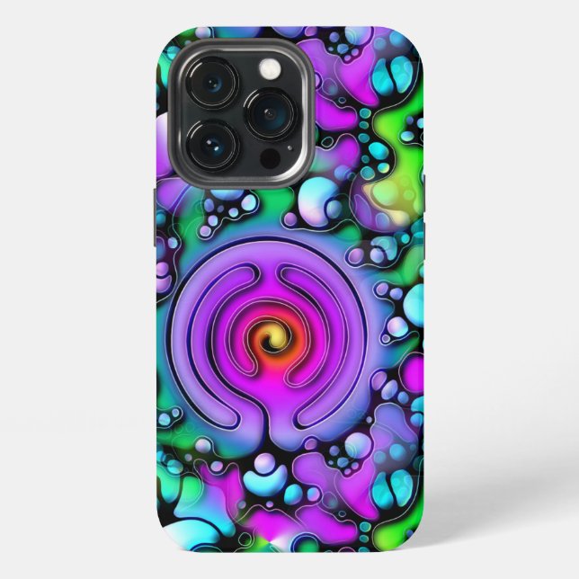 Ways Of Life - Neurographic Art Pattern 2 iPhone Case (Back)