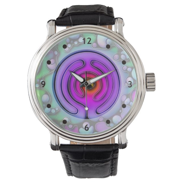 Ways Of Life - Neurographic Art Pattern 2 Watch (Front)