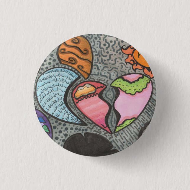 Ways of The Heart 3 Cm Round Badge (Front)