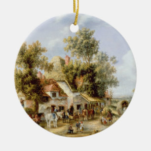 Wayside Inn Ceramic Tree Decoration