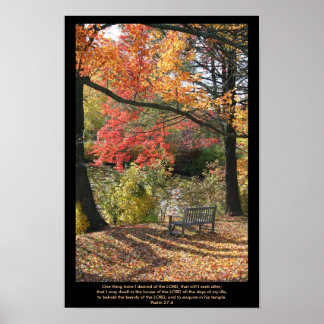 Wayside seat - Scripture Print