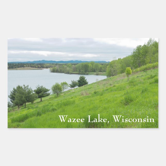 Wazee Lake Scenic Overlook Rectangular Sticker (Front)