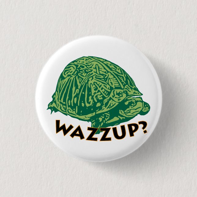 Wazzup - Small, 1¼ Inch Round Button (Front)