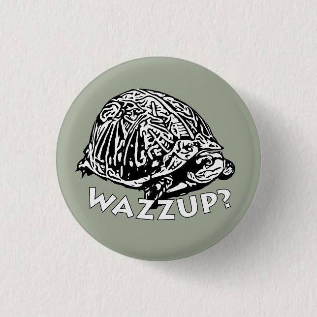 Wazzup - Small, 1¼ Inch Round Button (Front)