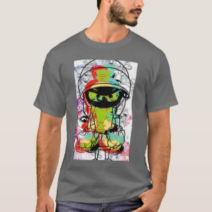 WB100 Looneyunes Marvinhe Martian Paint Sketch Por T-Shirt