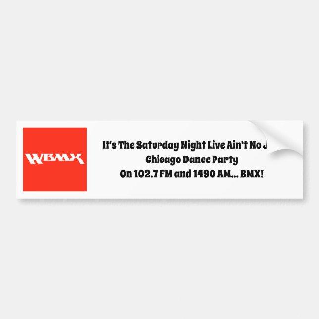 WBMX Bumper Sticker (Front)