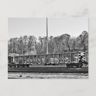 WC 54155 old Wisconsin Central gondola Postcard