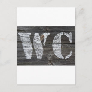 WC Schild Postcard