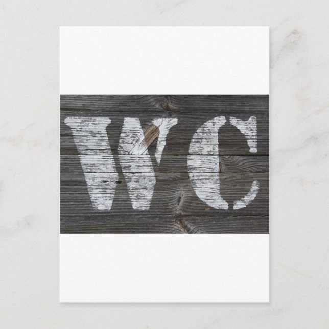 WC Schild Postcard (Front)