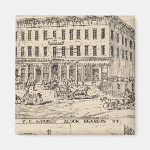 WC Simond's' Block in Brandon Magnet