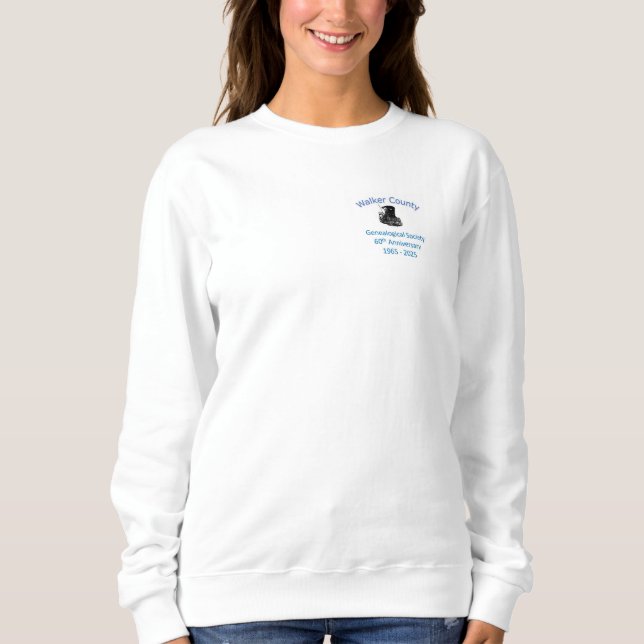 WCGS Women's 60th Sweatshirt - white (Front)