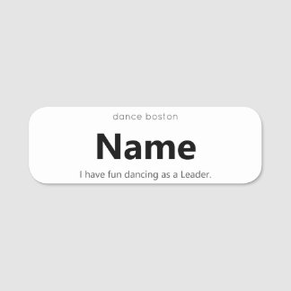 WCS Leader Name Tag