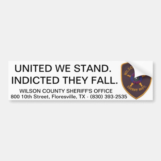 WCSO BUMPER STICKER (Front)