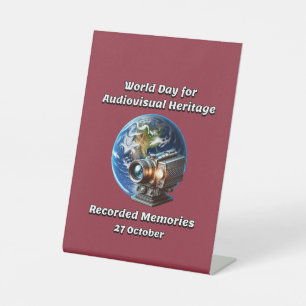 WDAH. Recorded Memories. 27 October Pedestal Sign