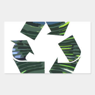 We Adore RECYCLE Champions NVN253 Environment fun Rectangular Sticker