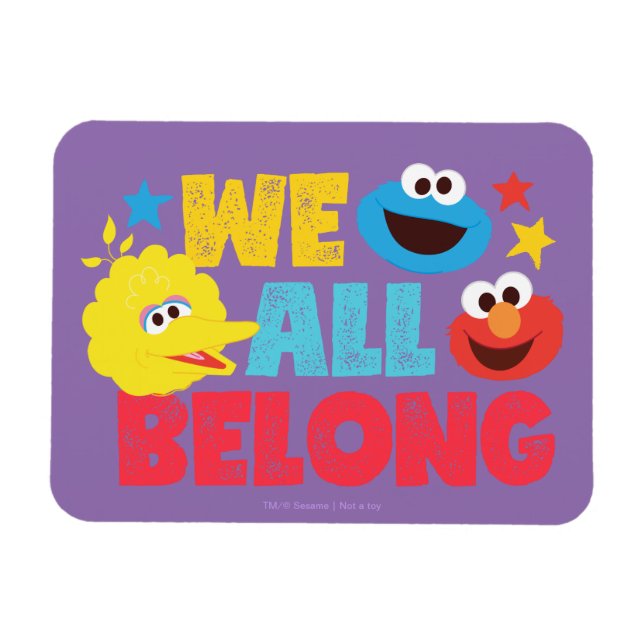 We All Belong Stars Magnet (Horizontal)