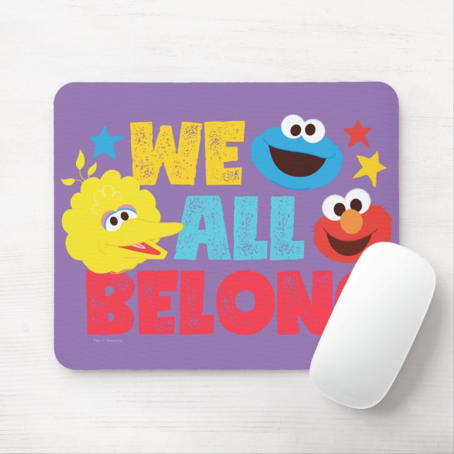 We All Belong Stars Mouse Mat (With Mouse)