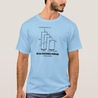 We All Descended From Her (Mitochondrial Eve) T-Shirt