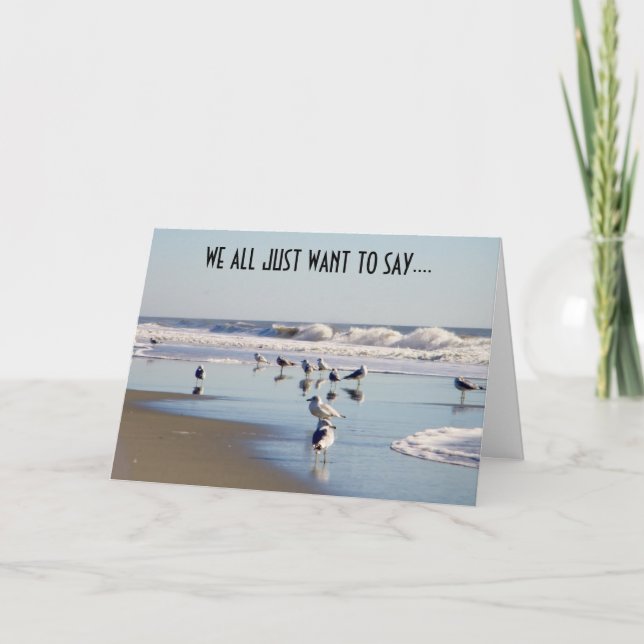 WE ALL JUST WANT TO SAY CONGRATULATIONS CARD (Front)