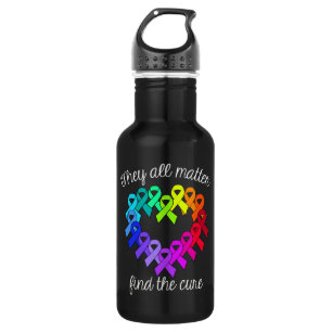 We All Matter/Find the Cure - Water Bottle