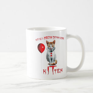 We All Meow Clown Cat Kitten Halloween Funny Cute  Coffee Mug
