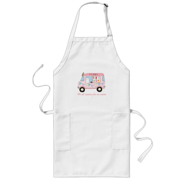 We all scream for ice cream apron gift (Front)