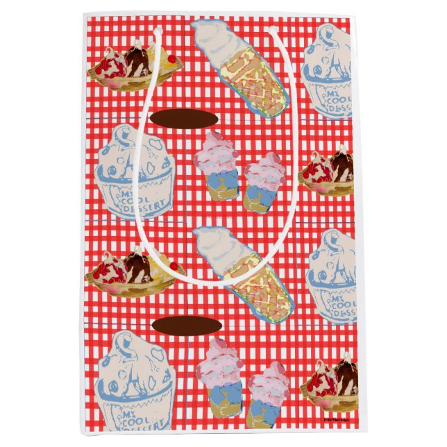 We All Scream For Ice Cream Medium Gift Bag (Front)