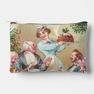 We All Wish You a Merry Christmas - Vintage Card  Accessory Pouch