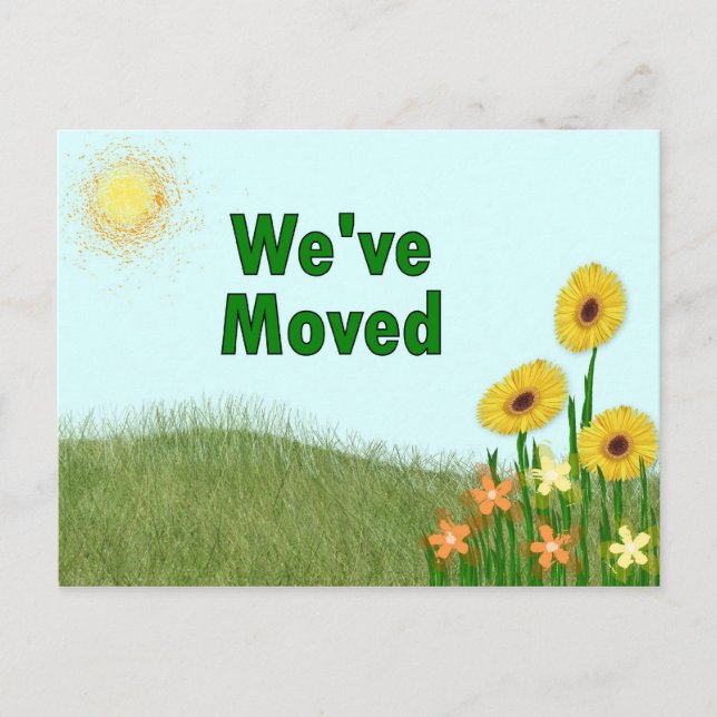 We&apos;ve Moved Announcement Postcard (Front)