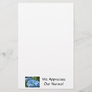 We Appreciate Our Nurses! Stationery Hydrangeas