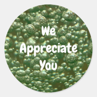 We Appreciate You Business Customer Appreciation  Classic Round Sticker