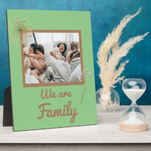 we are a family Tabletop plaque 8x10 With an Easel