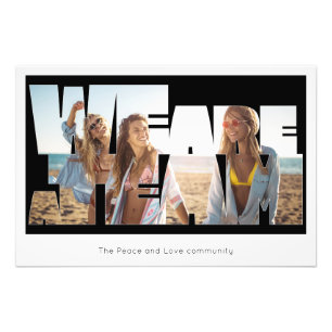 "We Are a Team" Custom Photo Poster