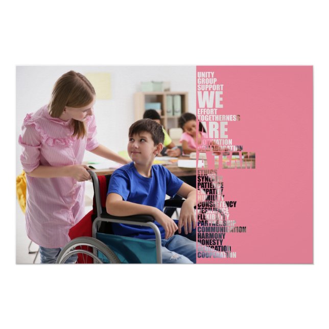 We Are A Team motivational poster (Front)