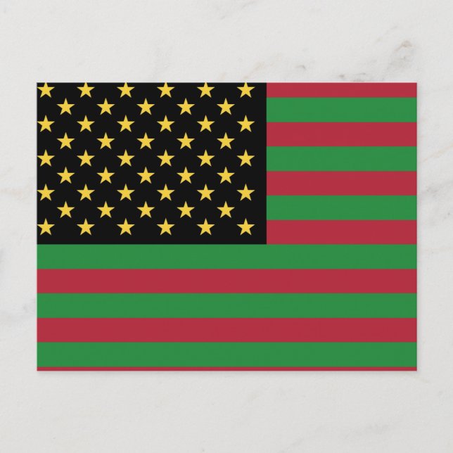 We Are All America - African & American Postcard (Front)