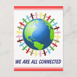 We Are All Connected postcard