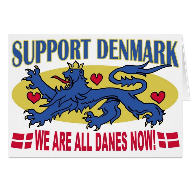 We are All Danes now Denmark Card (Front Horizontal)