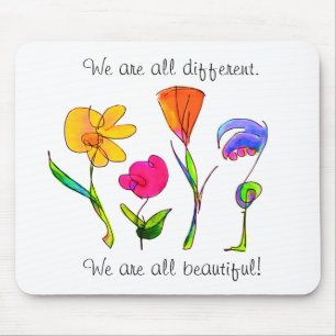 We Are All Different & Beautiful Diversity Mouse Mat