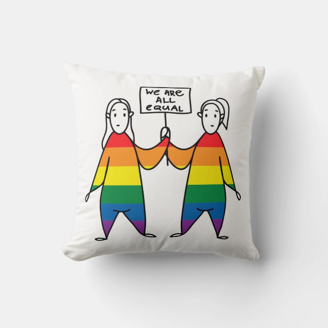 We Are All Equal Cushion (Front)