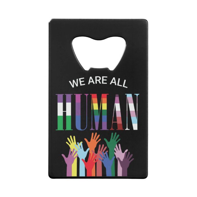 We Are All Human Colourful Hands  (Front)
