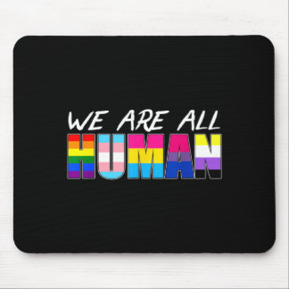 We Are All Human Lgbt Mouse Mat