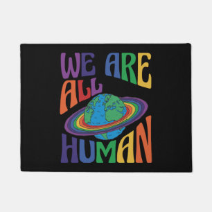 We Are All Human Lgbt Pride Month Lgbtq Doormat