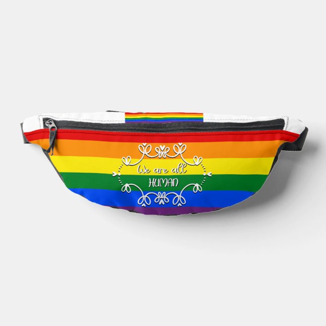 We Are All Human LGBTQ Pride Month Bum Bags (Lay Down)