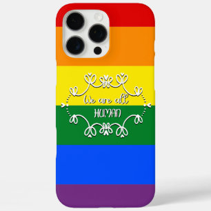 We Are All Human LGBTQ Pride Month iPhone 16 Pro Max Case