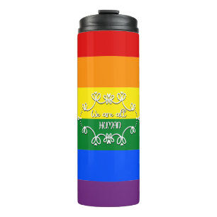 We Are All Human LGBTQ Pride Month Thermal Tumbler